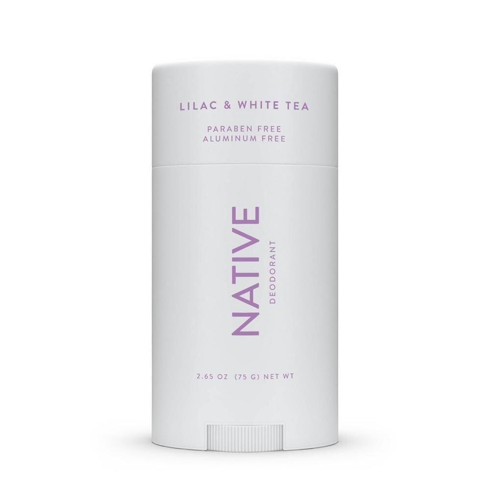 Native Deodorant  Aluminum Free  Lilac & White Tea  for Women and Men  2.65 Oz